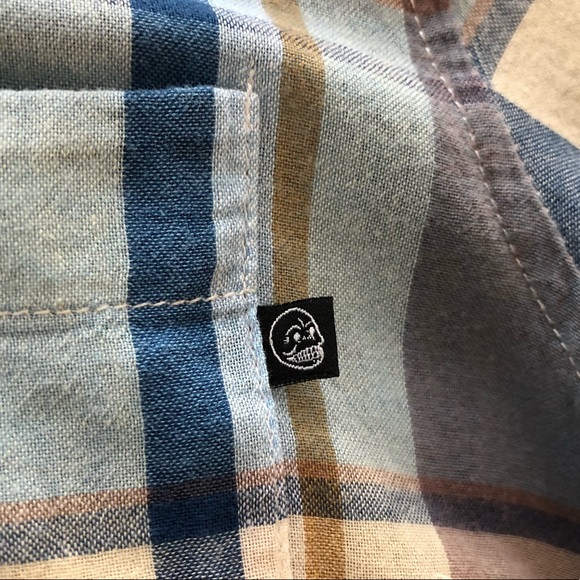NWOT Cheap Monday Plaid Button-up - Picture 6 of 7